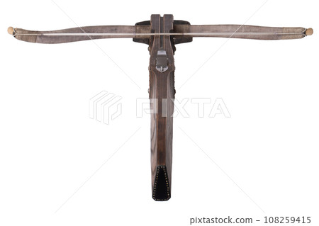 vintage crossbow isolated on white vintage crossbow isolated on white 108259415