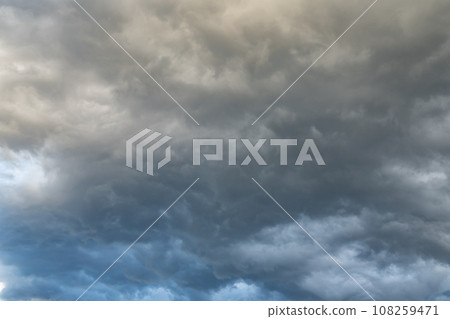 Sky background covered with rain clouds c-1 108259471