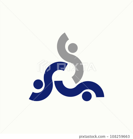 Logo design graphic concept creative abstract premium vector stock sign 3 initial S font like happy active human pattern Related to monogram community Logo design graphic concept creative abstract premium vector stock sign 3 initial S font like happy active human pattern Related to monogram community 108259663