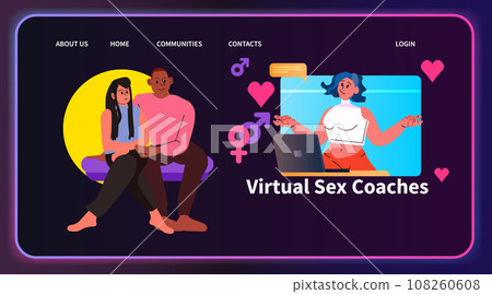 woman gives online lecture about sexual health education contraceptive methods contraception virtual sex coaches human sexuality 108260608
