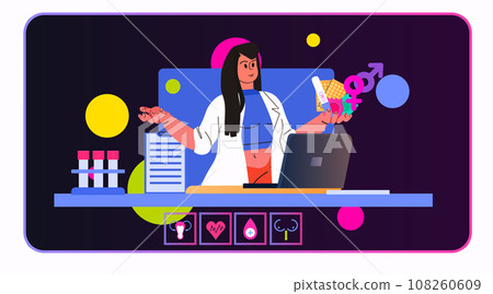 woman gives online lecture about sexual health education contraceptive methods contraception virtual sex coaches human sexuality 108260609