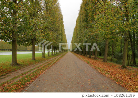 The gardens of Versailles, a world cultural heritage site on the outskirts of Paris that was the center of France's Bourbon dynasty. 108261199