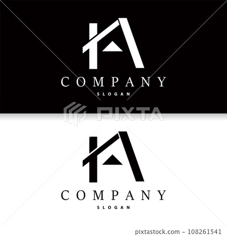 Initial HA Letter Logo, Modern and Luxurious Minimalist Vector AH Logo Template for Business Brand Initial HA Letter Logo, Modern and Luxurious Minimalist Vector AH Logo Template for Business Brand 108261541