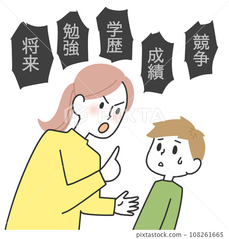 mother putting pressure on mother putting pressure on 108261665