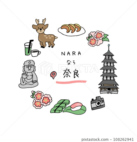 來自奈良的手繪引人注目 108262941