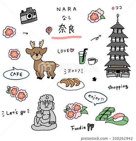 奈良手繪圖示集 奈良手繪圖示集 108262942