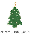 Felt style Christmas decoration (Christmas tree) 108263022