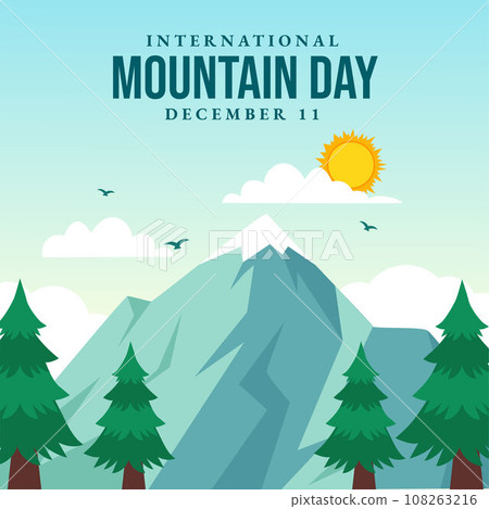 International Mountain Day Social Media Illustration Flat Cartoon Hand Drawn Templates Background International Mountain Day Social Media Illustration Flat Cartoon Hand Drawn Templates Background 108263216