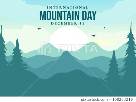 International Mountain Day Social Media Background Flat Cartoon Hand Drawn Templates Illustration International Mountain Day Social Media Background Flat Cartoon Hand Drawn Templates Illustration 108263219