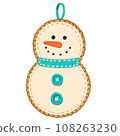 Felt-style Christmas decoration (snowman) 108263230
