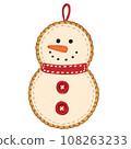 Felt-style Christmas decoration (snowman) 108263233