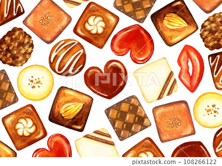 Beautiful watercolor chocolate wallpaper 108266122