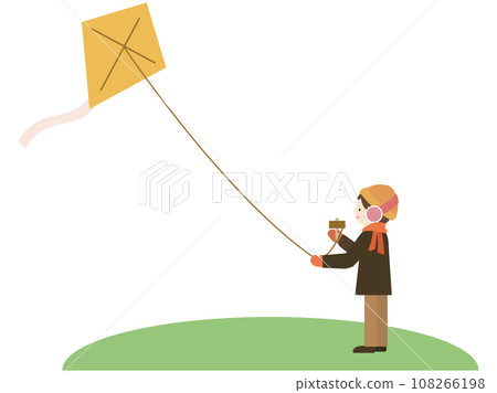 享受放風箏的男孩 108266198