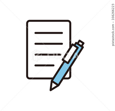 Document paper filling icon 108266223