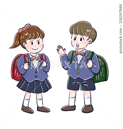 Elementary school boys and girls 108267666