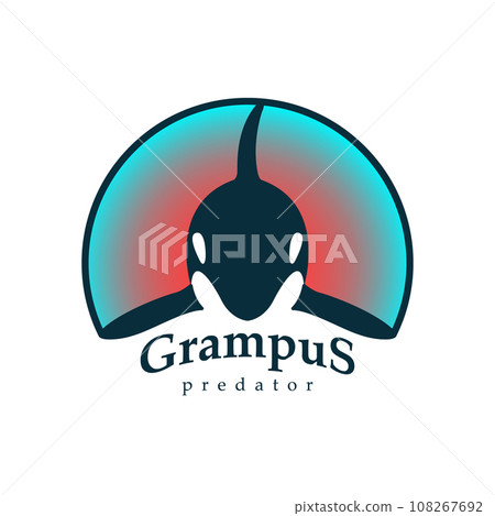 Logo grampus whale. Logo grampus whale. 108267692
