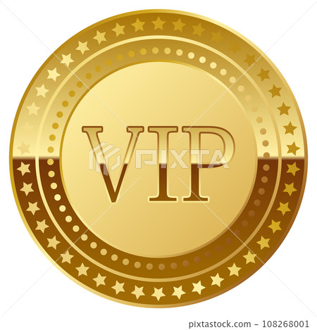 Luxurious VIP emblem gold 108268001
