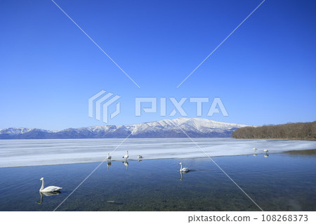 Spring scenery of Sunayu, Teshikaga Town, Hokkaido 108268373