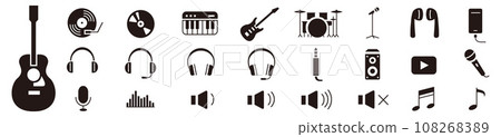 music, musical, icon 108268389