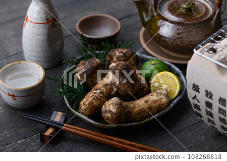 Autumn taste Matsutake, a high-quality ingredient Mushroom Japanese style image Matsutake Autumn taste Matsutake, a high-quality ingredient Mushroom Japanese style image Matsutake 108268818