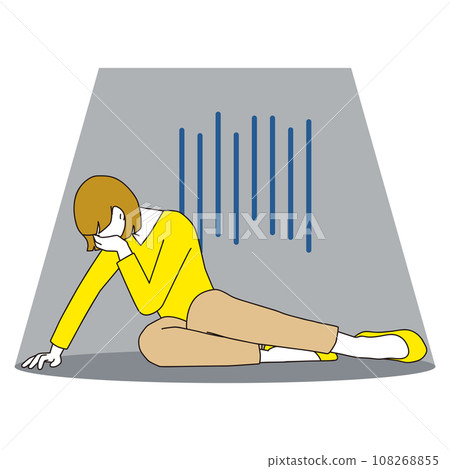 Woman crying, pumps 108268855