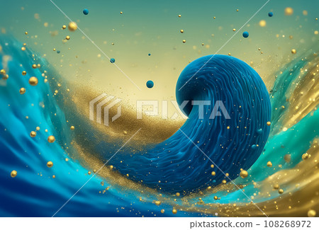 Abstract background of blue waves Abstract background of blue waves 108268972