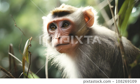 Wild Japanese macaques 108269109