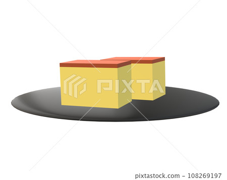 簡單的卡斯特拉插圖（2張） 108269197