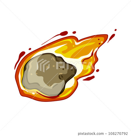 comet meteor cartoon vector illustration 108270792