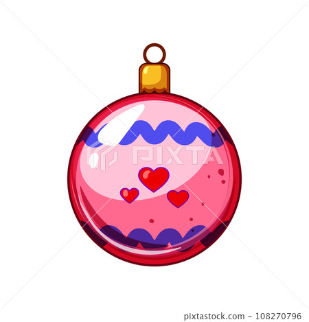 merry christmas ball cartoon vector illustration merry christmas ball cartoon vector illustration 108270796