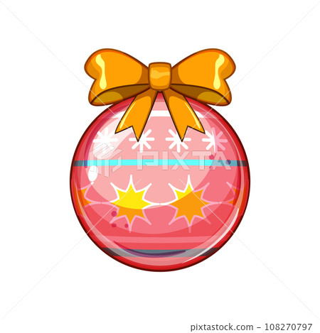 celebration christmas ball cartoon vector illustration 108270797