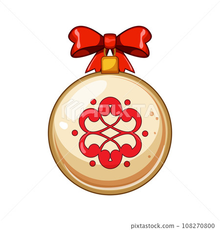 new christmas ball cartoon vector illustration 108270800