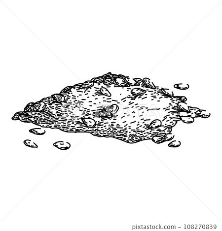 agriculture sesame seed sketch hand drawn vector agriculture sesame seed sketch hand drawn vector 108270839