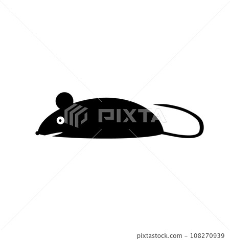 Mouse icon on white. Mouse icon on white. 108270939