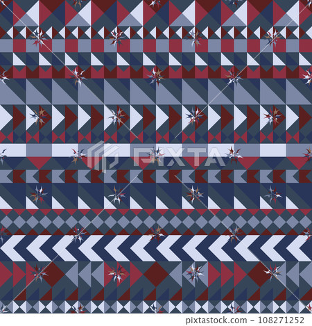 Modern abstract geometric seamless vector repeat pattern. Cute abstract geometrical textures. Simple pattern design for babies, kids, decor Modern abstract geometric seamless vector repeat pattern. Cute abstract geometrical textures. Simple pattern design for babies, kids, decor 108271252