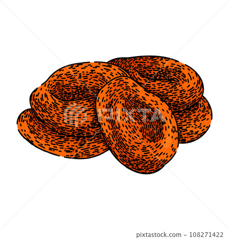 dry dried fruit sketch hand drawn vector dry dried fruit sketch hand drawn vector 108271422
