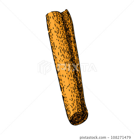 healthy cinnamon sketch hand drawn vector 108271479