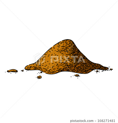 organic cinnamon sketch hand drawn vector 108271481