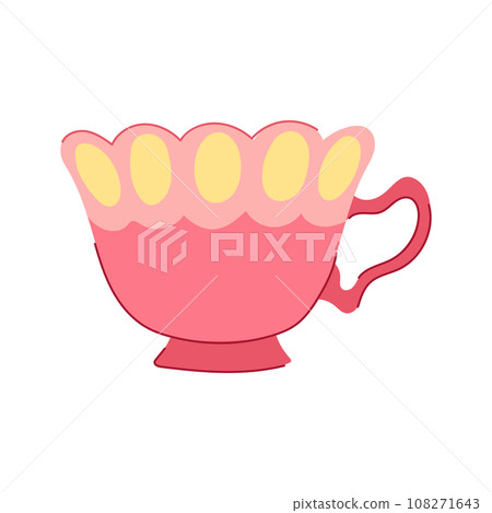 tea vintage cup cartoon vector illustration tea vintage cup cartoon vector illustration 108271643