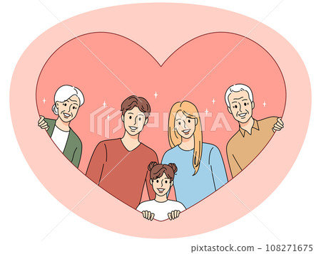 Happy family posing together 108271675