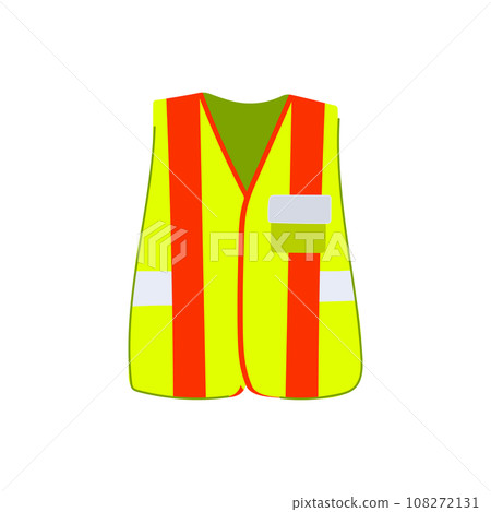 clothing safety vest cartoon vector illustration 108272131