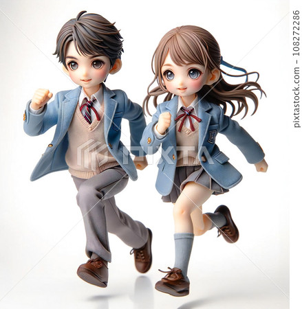 穿著校服走路的孩子－生成人工智慧 108272286