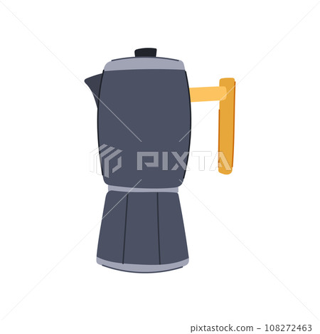 breakfast moka pot coffee cartoon vector illustration breakfast moka pot coffee cartoon vector illustration 108272463