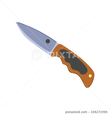 hunting military knife cartoon vector illustration hunting military knife cartoon vector illustration 108272494