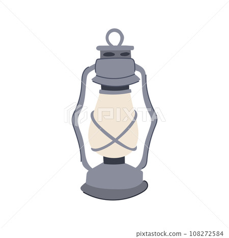 oil kerosene lamp cartoon vector illustration 108272584