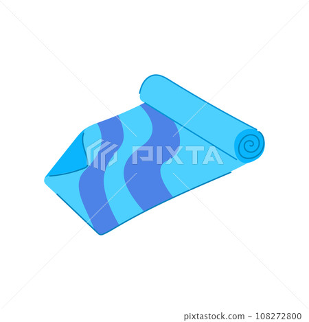 training fitness mat cartoon vector illustration 108272800