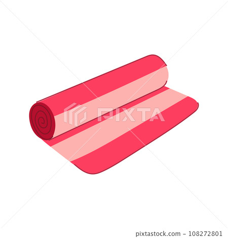 gym fitness mat cartoon vector illustration 108272801