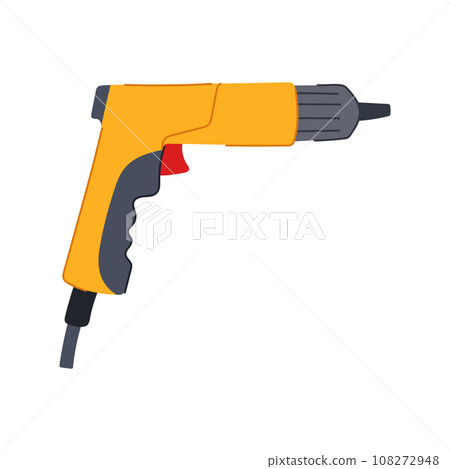 industrial drill cartoon vector illustration 108272948