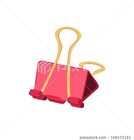 object binder clip cartoon vector illustration object binder clip cartoon vector illustration 108273181