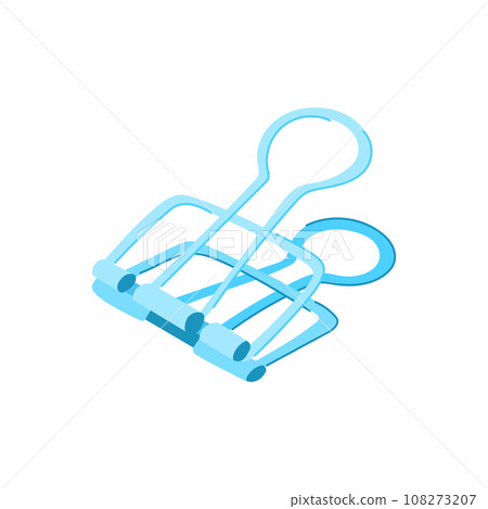 black binder clip cartoon vector illustration black binder clip cartoon vector illustration 108273207